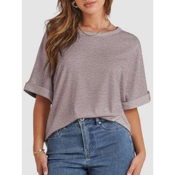 Stylish ATHMILE Plus Size T-Shirts for Women - Summer Casual