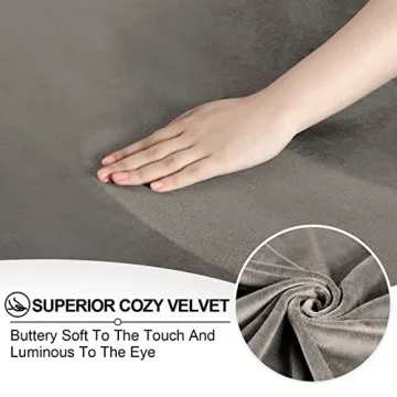 FestiCorp Velvet Sofa Slipcover for 3 Cushion Couch