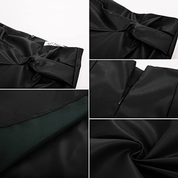 Kate Kasin Women's Tailored Leather Pencil Skirt - Stylish & Versatile