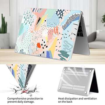 Watbro Compatible with MacBook Air 13 inch Case 2020 2019 2018 Release A2337 M1 A2179 A1932 with Tou...