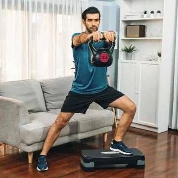 BalanceFrom Kettlebell Set: 5, 10, 15, 20 lbs Included