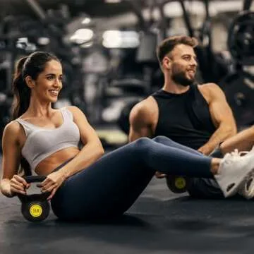 BalanceFrom Kettlebell Set: 5, 10, 15, 20 lbs Included