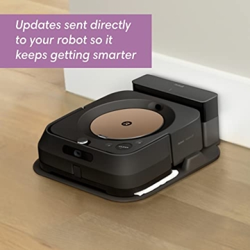 iRobot Braava Jet m6 (6012) Ultimate Robot Mop- Wi-Fi Connected, Precision Jet Spray, Smart Mapping, Works with Alexa, Ideal for Multiple Rooms, Recharges and Resumes, Black