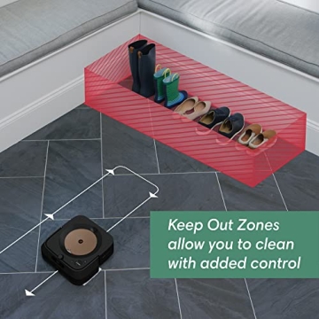 iRobot Braava Jet m6 (6012) Ultimate Robot Mop- Wi-Fi Connected, Precision Jet Spray, Smart Mapping, Works with Alexa, Ideal for Multiple Rooms, Recharges and Resumes, Black