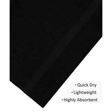 COTTON CRAFT Simplicity Bath Towels Set -7 Pack- 27x52-100% Cotton Bath Towel - Lightweight Absorben...