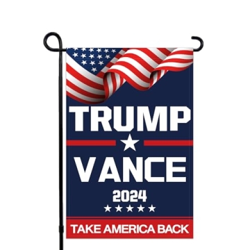 Trump Vance 2024 Garden Flag 12x18 Inch Double Sided Vibrant Colors