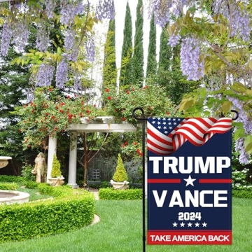 Trump Vance 2024 Yard Flag Double-Sided 12x18