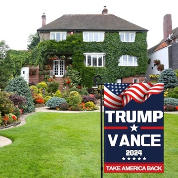 Trump Vance 2024 Yard Flag Double-Sided 12x18