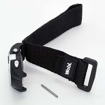 WobL Vibrating 8-Alarm & Repeating Countdown Timer Watch, Medication/Sports/Meetings/Potty, BlackWobL (Black) Vibrating Reminder Watch | 8 Alarm