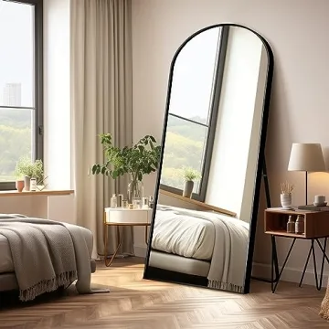 PexFix 71"x31" Black Arched Full Length Mirror