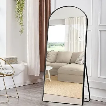 PexFix 71"x31" Black Arched Full Length Mirror