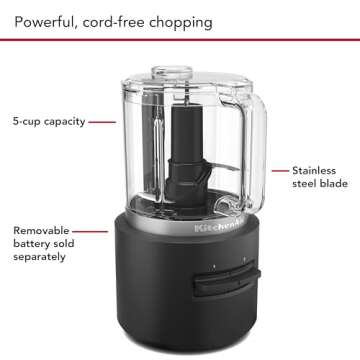 KitchenAid Go™ Cordless Food Chopper - battery sold separately, KFCR500
