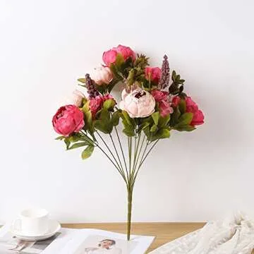 Stunning Duovlo Artificial Peony Flowers for Home & Wedding