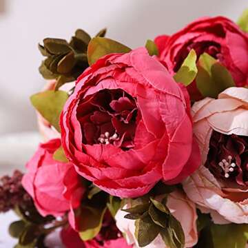 Stunning Duovlo Artificial Peony Flowers for Home & Wedding