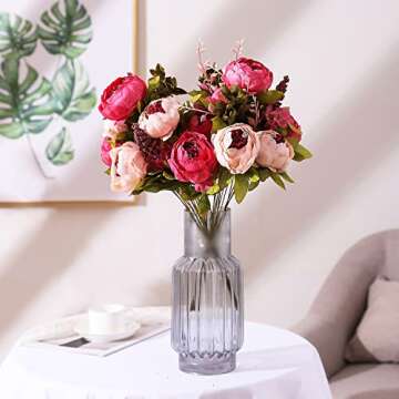 Stunning Duovlo Artificial Peony Flowers for Home & Wedding