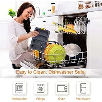 MUJUZE French Bread Baking Pan,Bread Making Accessories,Silicone Bread Pans for Baking with 6 Muffin Cups, Loaf Pan Nonstick & Heat Resistant Silicone Baguette Pan, Sub Roll Baking Pan,Hoagie Roll Pan