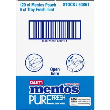 Mentos Sugar-Free Gum with Xylitol - Fresh Mint