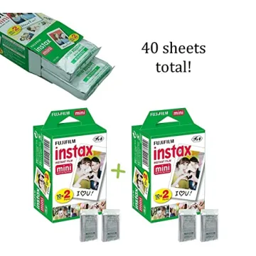 Fujifilm Instax Mini 12 Camera Bundle Lilac Purple 40 Film