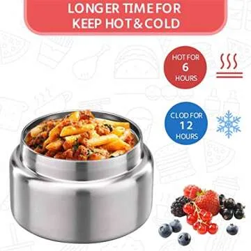 MAISON HUIS Insulated Food Jar - 8oz for Kids