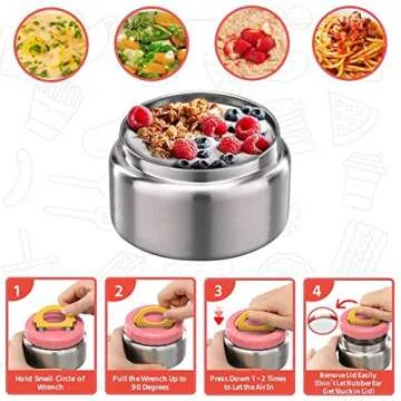 MAISON HUIS Insulated Food Jar - 8oz for Kids