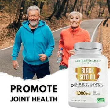 Organic High Potency Turkish Black Seed Oil Capsules, Cold Pressed, High TQ, 2 Month Supply, Non-GMO Black Cumin Nigella Sativa Oil for Immune Support, Joint, Digestive & Beauty, 1,000mg Dose (120ct)