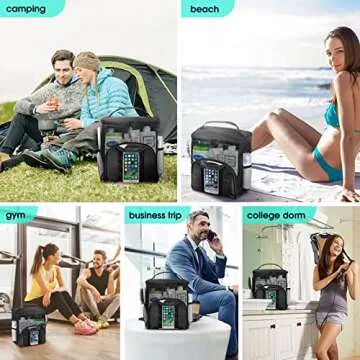 Attmu Portable Shower Caddy College Tote Bag, Quick Dry Hanging Toiletry Bag, Large Capacity Mesh Shower Caddy Portable for College Dorm Room Essentials for Boys and Girls for Bath Camping (Black)