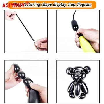 260 Long Balloons 100 Pack Black Twisting Animal Balloons Thickening Latex Modeling Long Magic Balloons for Animal Model Halloween Weddings Birthdays Festival Party Decorations (black)