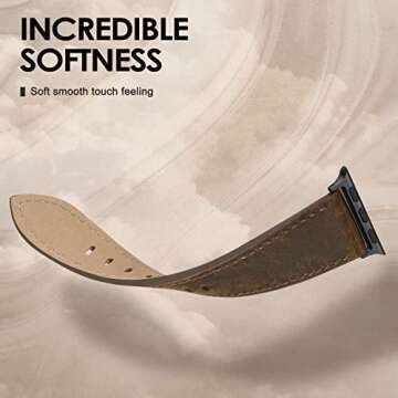 Stylish SWEES Leather Band for Apple Watch - Genuine Leather