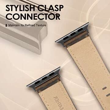 Stylish SWEES Leather Band for Apple Watch - Genuine Leather