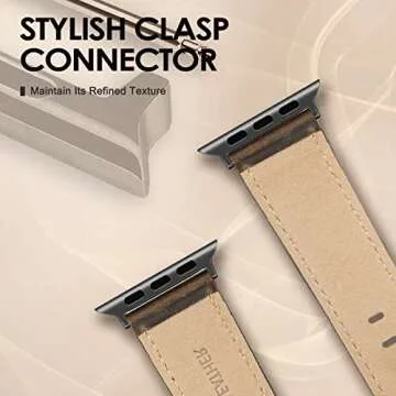 Stylish SWEES Leather Band for Apple Watch - Genuine Leather