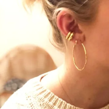 Obidos Cuff Earrings Ideal for Non-Pierced Ears