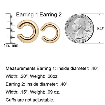 Obidos Cuff Earrings Ideal for Non-Pierced Ears