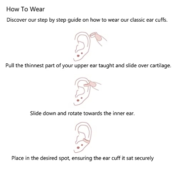 Obidos Cuff Earrings Ideal for Non-Pierced Ears