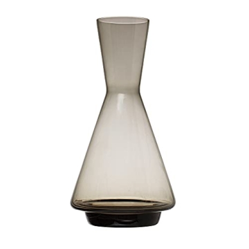 Bloomingville Modern Wine Smoked Glass Decanter - Stylish & Practical