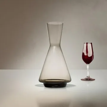 Bloomingville Modern Wine Smoked Glass Decanter - Stylish & Practical