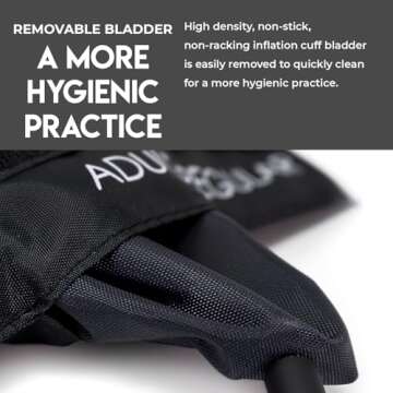 MDF Instruments, Extra Large Gauge Calibra Pro Aneroid Sphygmomanometer with Shock Guard & Adult Sized Cuff Included, Lifetime Calibration, Black Dial, Black Cuff, MDF808B11