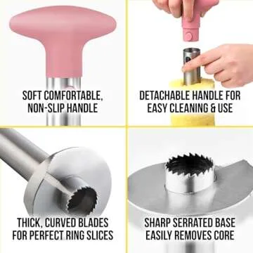 Zulay Pineapple Corer and Slicer - Effortless Pineapple Prep