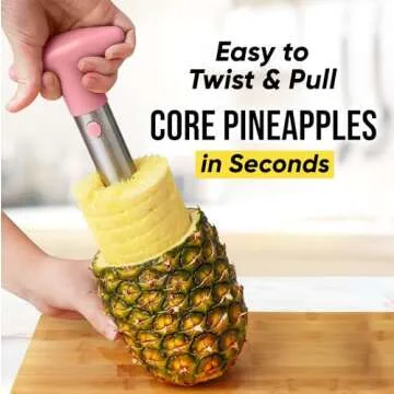Zulay Pineapple Corer and Slicer - Effortless Pineapple Prep