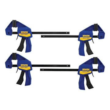 IRWIN QUICK-GRIP Mini Bar Clamp 4 Pack for Effortless Clamping