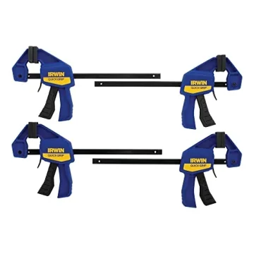 IRWIN QUICK-GRIP Mini Bar Clamp 4 Pack for Effortless Clamping