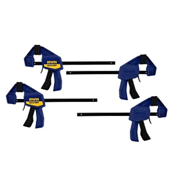 IRWIN QUICK-GRIP Mini Bar Clamp 4 Pack for Effortless Clamping