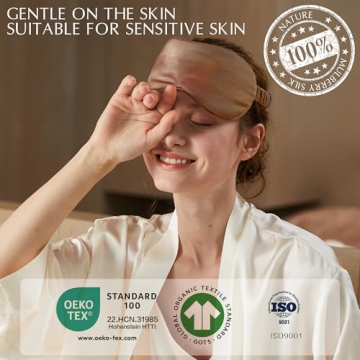 Luxury YINSHINE 100% Silk Eye Mask for Ultimate Sleep Comfort