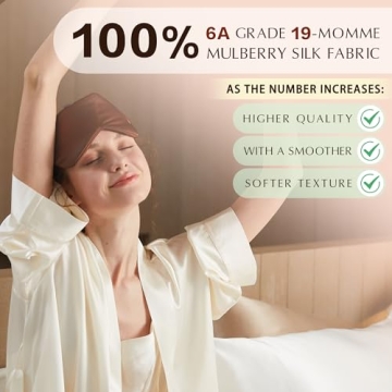 Luxury YINSHINE 100% Silk Eye Mask for Ultimate Sleep Comfort