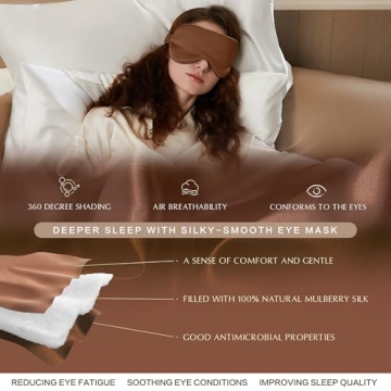 Luxury YINSHINE 100% Silk Eye Mask for Ultimate Sleep Comfort