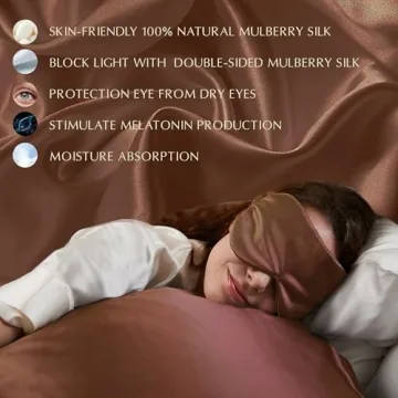 Luxury YINSHINE 100% Silk Eye Mask for Ultimate Sleep Comfort