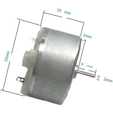 Efficient DC 3-12V 2700RPM RF-500TB-12560 Mini Motor for Creative DIY Projects