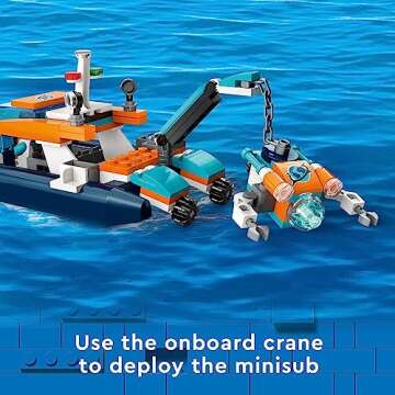 LEGO City Diving Boat Building Toy - Ocean Adventure Set
