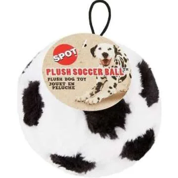 Ethical Plush Soccer Ball Dog Toy for Indoor Fun