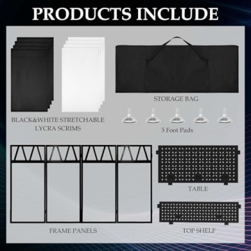 Portable DJ Booth Stand - Professional Design for Events