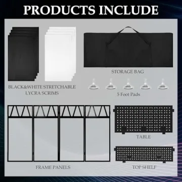 Portable DJ Booth Stand - Professional Design for Events